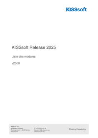 Liste de modules 2025