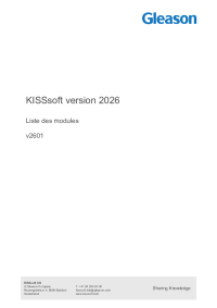 Liste de modules 2026