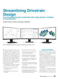 Streamlining Drivetrain Design