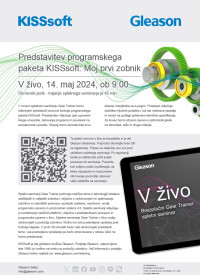 Predstavitev programskega paketa KISSsoft: Moj prvi zobnik