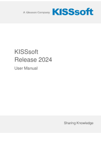 KISSsoft Release 2024 User Manual