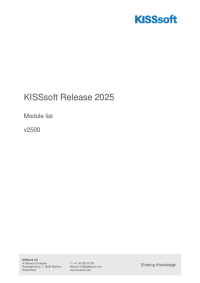 Module List 2025