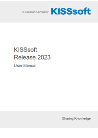 KISSsoft Release 2023 User Manual