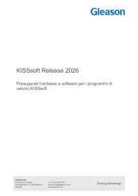 Presupposti hardware e software per i programmi di calcolo KISSsoft Release 2026