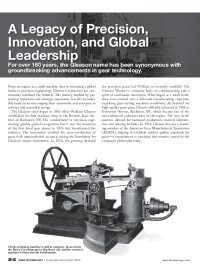 A Legacy of Precision, Innovation, and Global Leadership