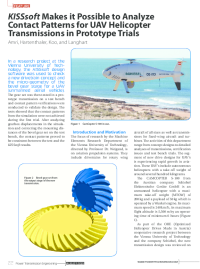 Analyze Contact Patterns for UAV Helicopter Transmission in Prototype Trials